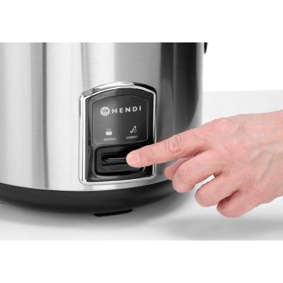 Rýžovar s funkcí vaření v páře, HENDI, Profi Line, 1,8L, 230V/700W, ⌀280x(H)285mm | 240410